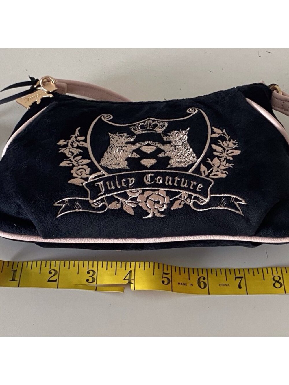 Juicy Couture New Love Chapter Mini Shoulder Bag Scottie Dogs Liquorice Pink NEW - Picture 9 of 12